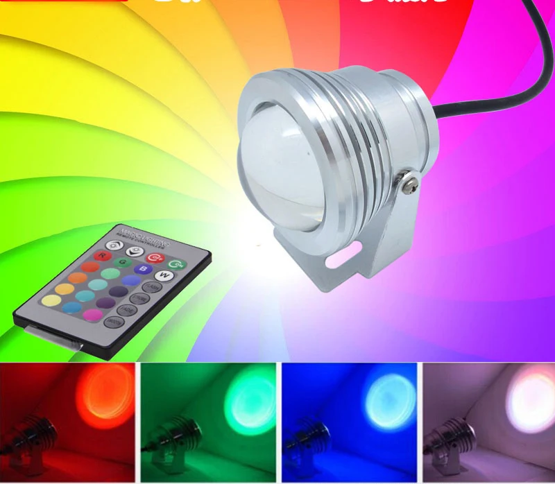 

10W LED RGB Swimming Pool Pond Light Coloful Fishing Lamp with Remote Control
