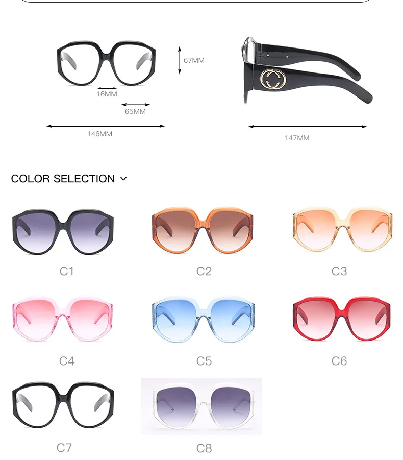 Негабаритные Квадратные Солнцезащитные очки женские трендовые Модные Винтажные Солнцезащитные очки с градиентом красного и синего цвета, женские очки UV400