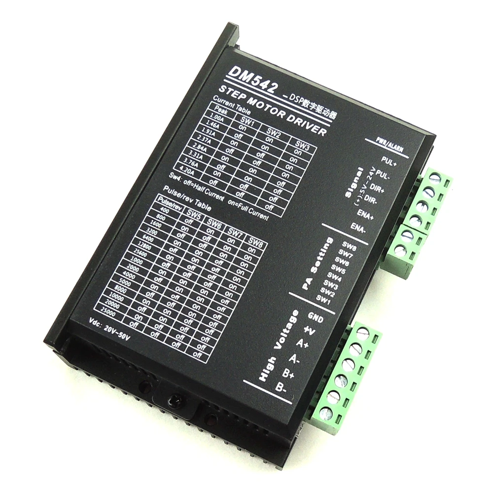 

20-50VDC 256 Subdivision CNC Micro-Stepping Name23 DM542 Stepper Motor Driver 2phase 4.2A#DM542