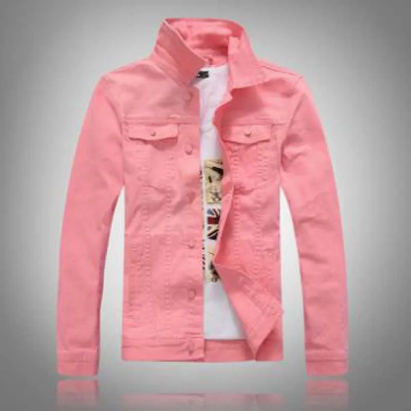 Spring and autumn new men's cowboy jacket long sleeved cowboy jacket Spring and autumn new men's cowboy jacket long sleeved cowboy jacket