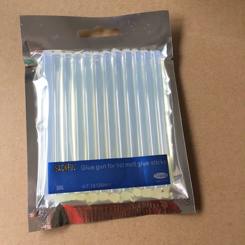 Hot Sale 12Pcs/Lot 7.1mm x 100mm Hair Extension Glue Sticks Hot Melt Glue Stick for Hair Extension
