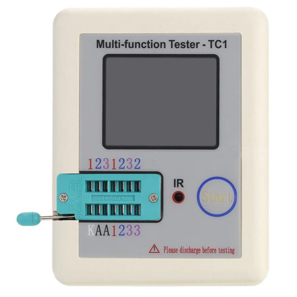 LCR-TC1 прибор для проверки транзисторов 3,5 дюймовый цветной Дисплей мульти-функциональный на тонкопленочных транзисторах на тонкоплёночных транзисторах Подсветка для Диод Триод конденсатор резистор транзистор