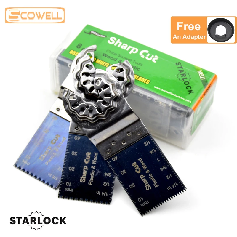 Скидка 30% 8 шт./кор. Starlock Колеблющихся Multi Tool пилы Диски механической пилы для Starlock системы Осциллирующие инструменты машины