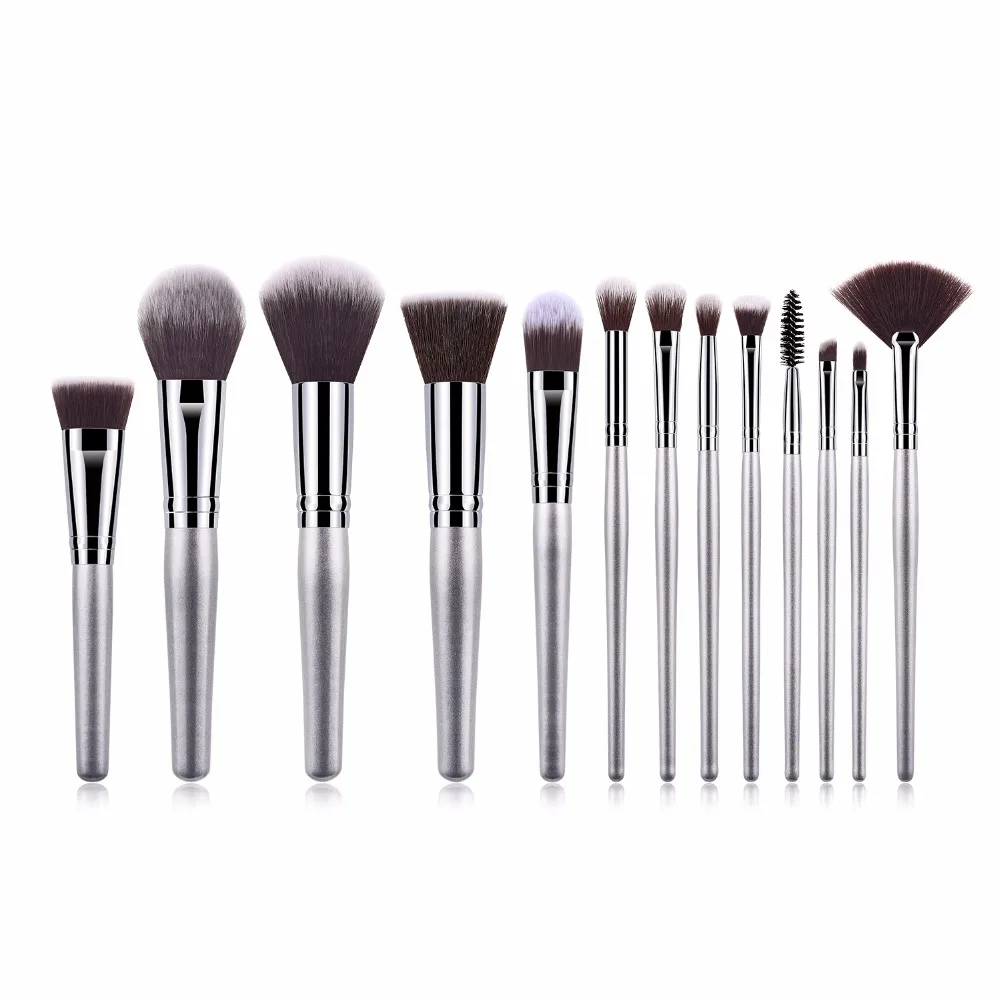 

13pcs Makeup Brush Set Synthetic Hair Wood Aluminum Makeup Brushes Foundation Blush Blending Beauty Make Up Brush kit Tools