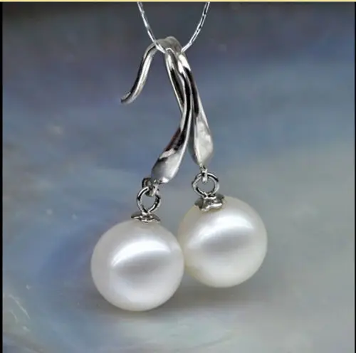

FREE SHIPPING>>> free shipping 13377 NATURAL 10-11MM AAA SOUTH SEA PEARL DANGLE EARRING