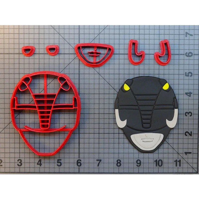 

Super Hero Rangers Cookie Cutter Set Fondant Cupcake Top Custom Made 3D Printed Cake Decoration Tools Doll Branch Kitchen Tools