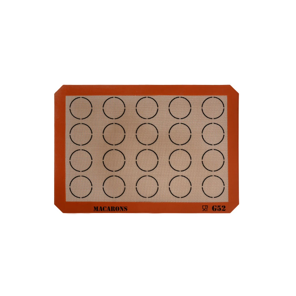 16 5x11 8 дюймов macaron коврик macaroon 20 кругов indents силиконовые стекловолокно Макарон