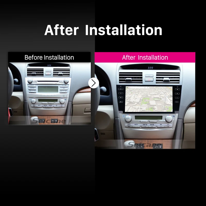 Perfect Seicane Car Radio For 2007 2008 2009 2010 2011 Toyota Camry Android 8.0 9 Inch Bluetooth Wifi GPS Navigation Multimedia Player 5