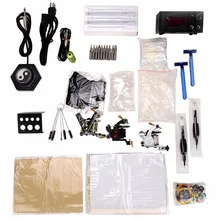 T03 Professional комплекты татуировки наборы для ухода за кожей машинка для тату x 3+ питание педаль иглы интимные аксессуары сумка