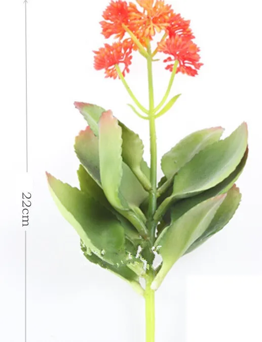Оптовая продажа 120 шт. искусственные суккуленты Crassula Falcate пластиковые цветы