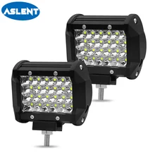 Buy Aslent 4 inch 72W 7200lm 4 rows Led Work Light Car Driving Lamp LED Bar Light for Motorcycle Tractor Off Road 4WD 4x4 Truck SUV Free Shipping