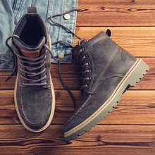 Krasovki/мужские ботинки зимние ботинки Водонепроницаемая Высококачественная полиуретановая Мужская обувь повседневные мужские мотоциклетные ботинки туфли на высоком каблуке для взрослых