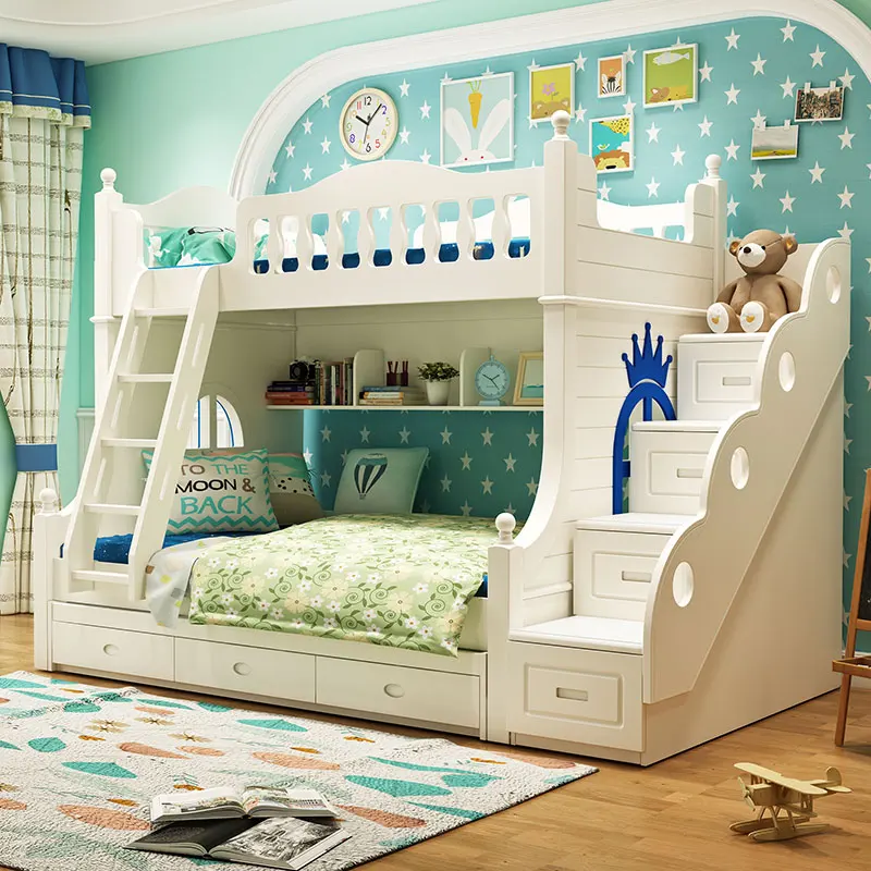 childrens wooden bunk beds
