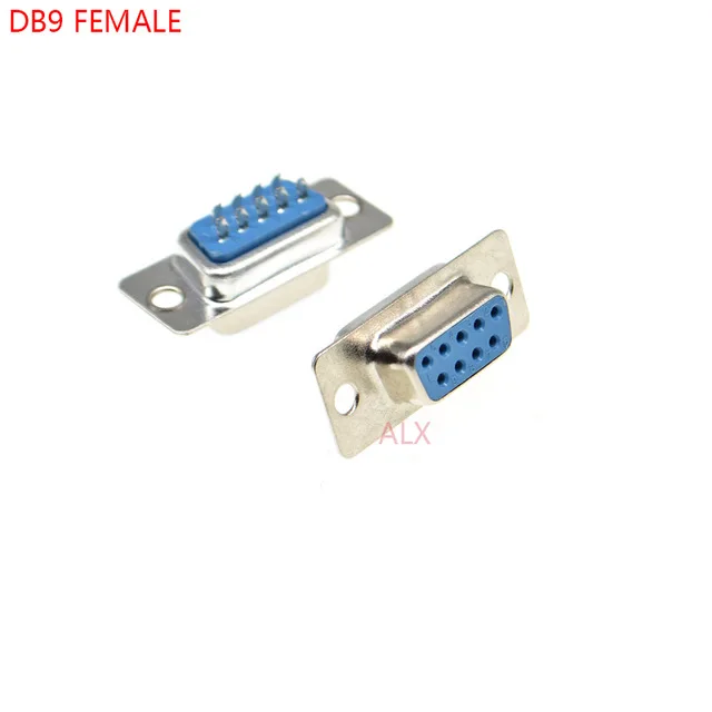 5 шт. DB9 DB15 DB25 DB37 отверстие/штырь гнездо/штырь синий сварной Разъем RS232