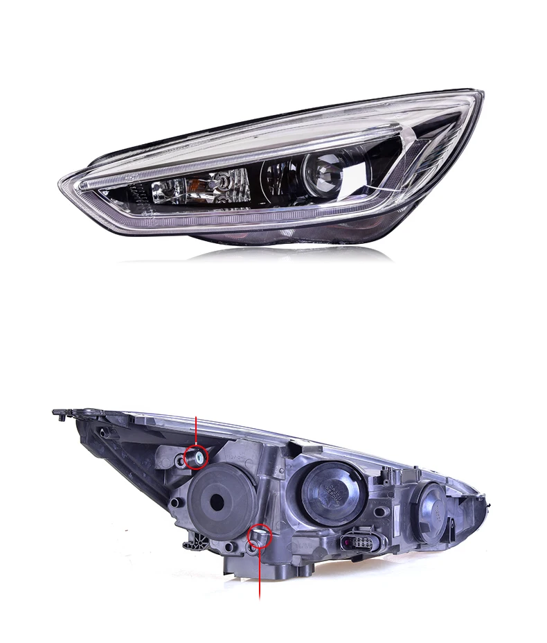 Ownsun New Eagle Eyes светодиодный DRL биксеноновые фары с объективом для Ford Focus