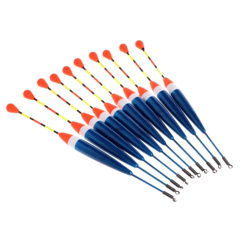 

10pcs Carp Fishing Floats Set Buoy Bobber Stick For Fish Tackle Vertical 10# 0.6g