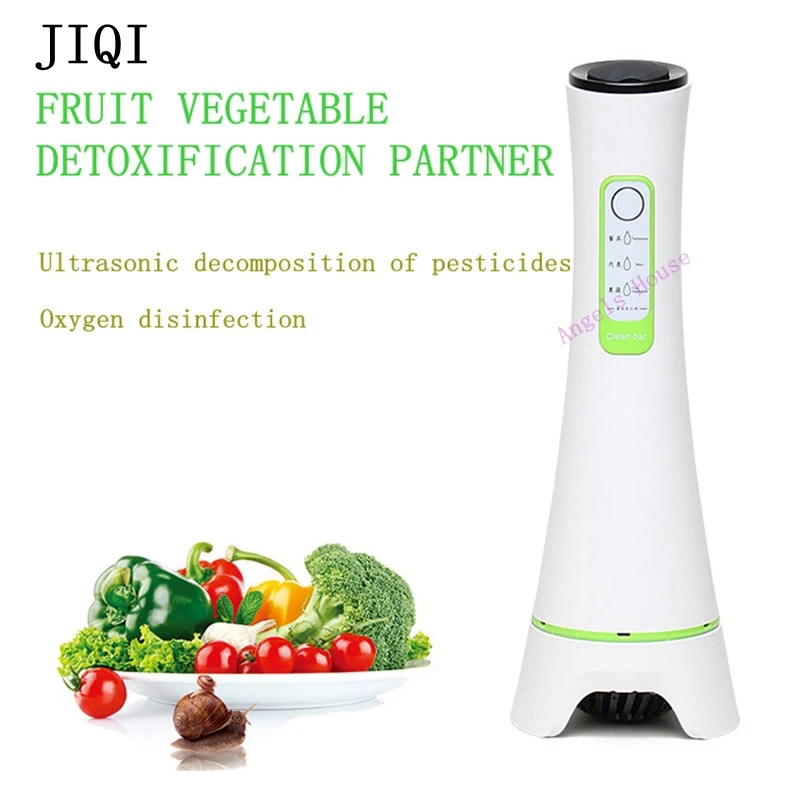 JIQI озонатор для фруктов и овощей, ультразвуковая Очистительная Машина для дезинфекции стержней, кислородный очиститель и детоксикация