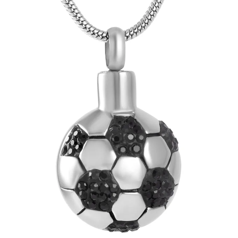 

XWJ8299 Football Pendants Human Ashes Locket Funeral Jewellery Stainless Steel Material Hot Selling Cremation Mini Urn Keepsake