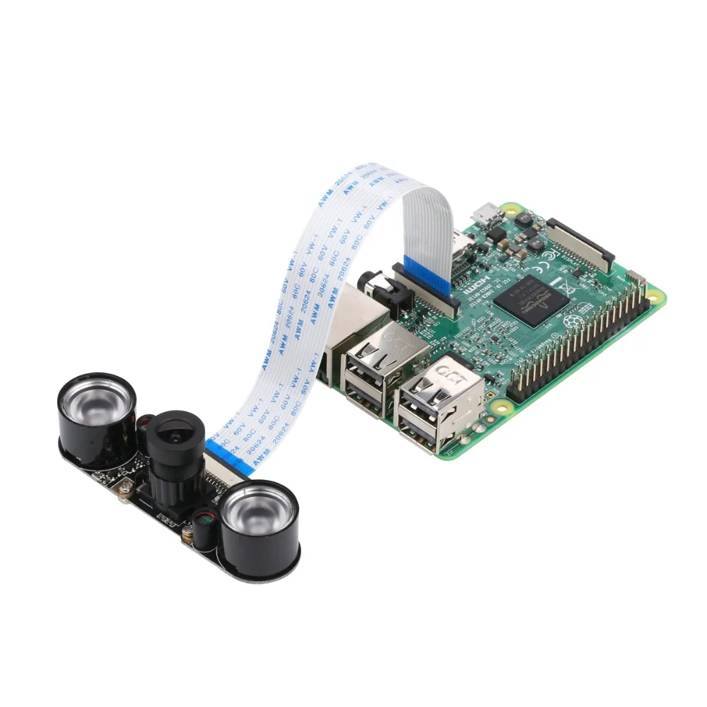 Модуль камеры ночного видения Raspberry Pi 4 с регулируемым фокусным расстоянием 3 6 мм 2
