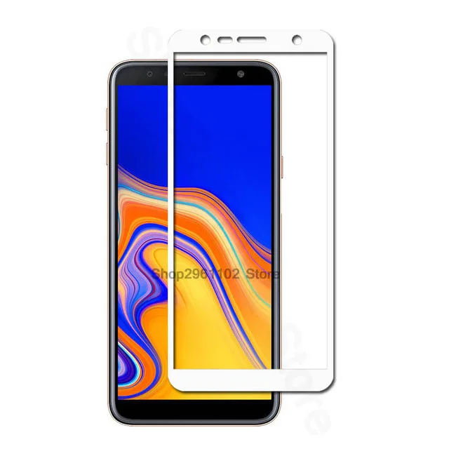 Чехол для samsung j4 Plus, защитное стекло, глобальная версия, для samsung galaxy j4 j 4 j4plus j42018, 6,0 дюймов, чехол, пленка - Цвет: White