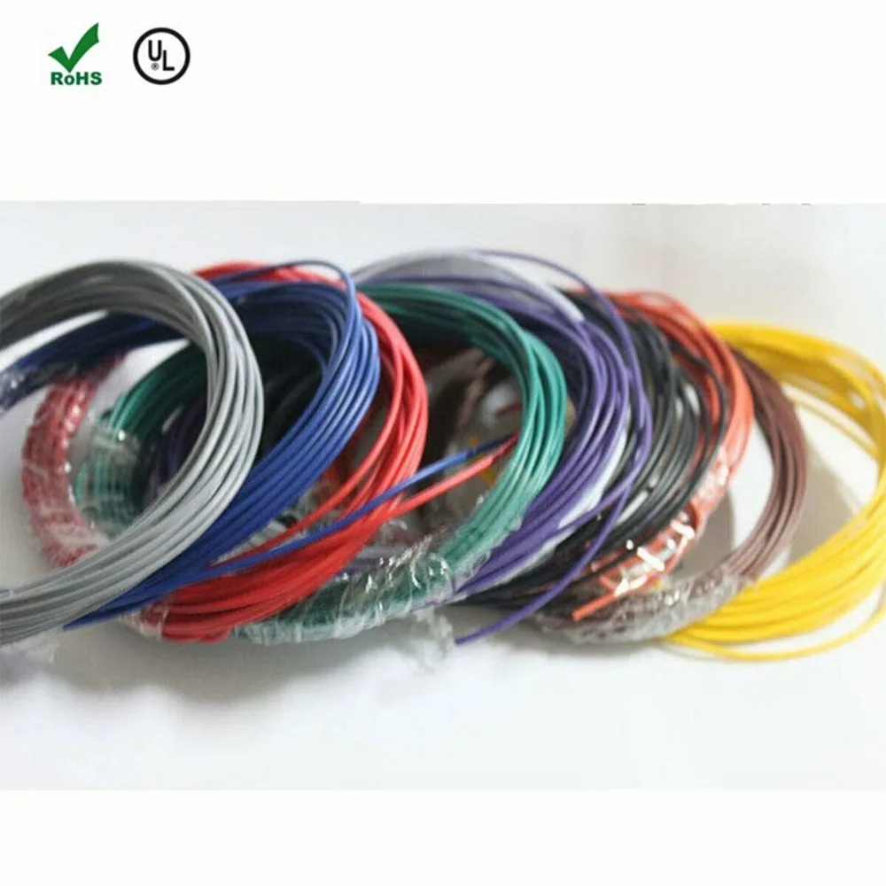 24AWG /26AWG 10 метров UL1007 провод 1 4 мм ПВХ электронный кабель UL сертификат 24