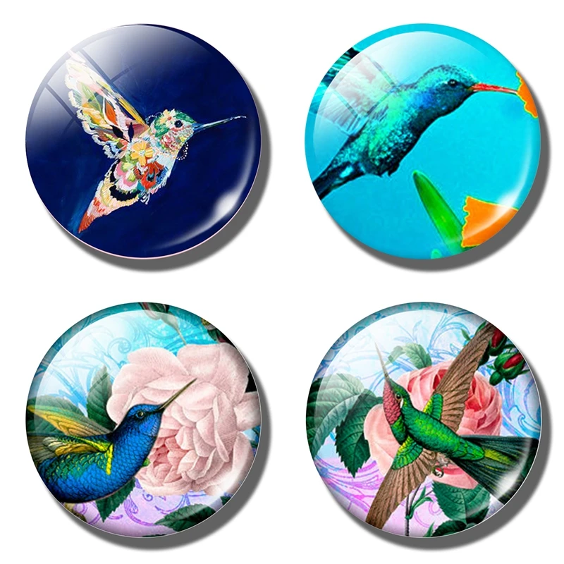 Buy 30MM Handcrafted Hummingbird decorative refrigerator Blue bird