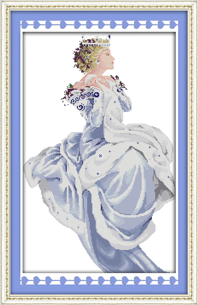 

Winter Queen People Needlework,DMC Cross stitch,Sets For Embroidery kits, Printed Patterns Counted Cross-Stitching,DIY Handmade