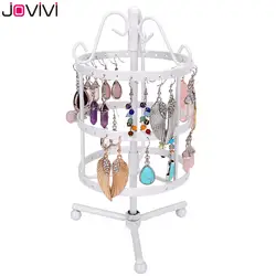 JOVIVI 72 отверстия серьги браслет Цепочки и ожерелья Дисплей Jewelry Металлический Держатель Показать Вешалка повернуть ювелирных изделий