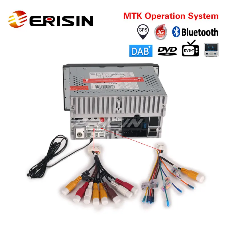 Erisin ES6903KD 7 &quotУниверсальная автомобильная стерео система с DVD GPS 3G DAB + DVR для радио