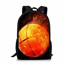 ThiKin Men Backpacks Personalized Basketballs School Bags Rucksack For Teenagers Male Mochila Daily Bagpacks Back Pack