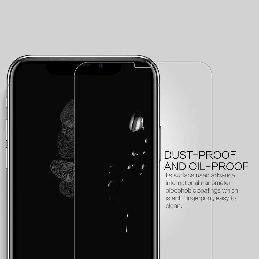  9 H HD Gehärtetem Glas Für iPhone Xs Max XR Nillkin H + Pro 02mm Transparenter Schirm-schutz Für iP