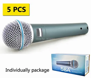 

Free shipping,5 pcs discount price sale, beta58a wired dynamic vocal microphone , beta58a wired microphone