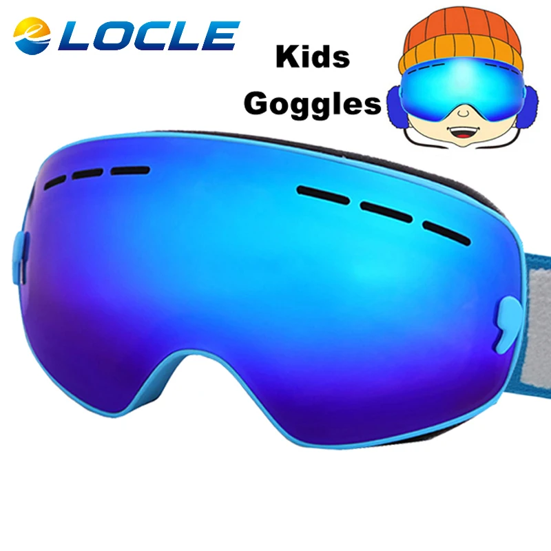 LOCLE font b Ski b font Goggles Anti fog Spherica font b Ski b font Glasses