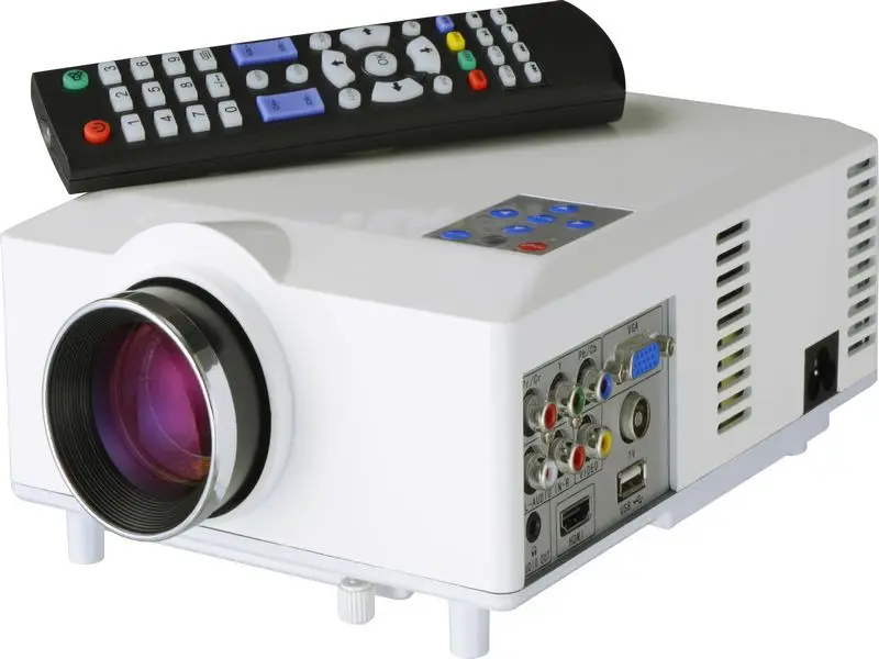 RD 805 White LED 1500 Lumen Projector LCD Projector Full HD Contrast
