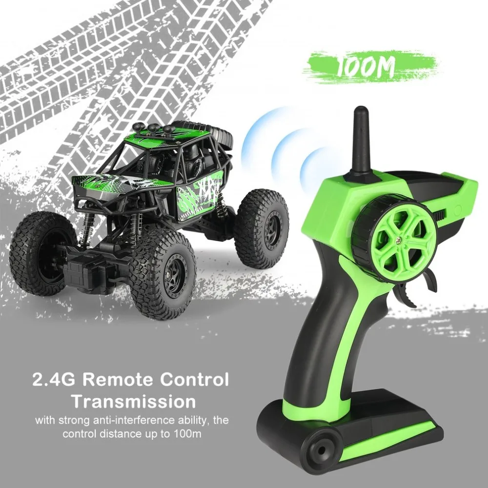 1/22 Remote Control Car 2.4G 2CH High Speed RC Off-Road Climbing Crawler Rally Car Truck Vehicle for Children