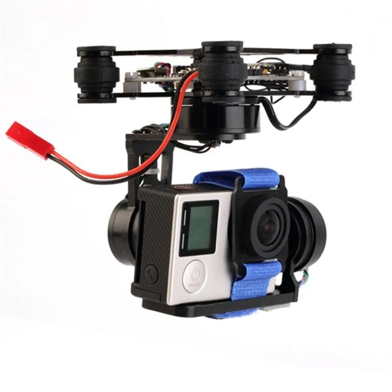 

FPV 3-axis CNC Metal Brushless Gimbal With Motor Controller For DJI Phantom-goPro 3 4 180g for RC Drone FPV Racing