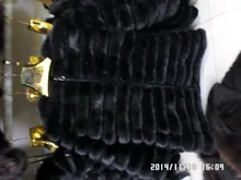Mink and long 7 minutes of sleeve high quality fur coat