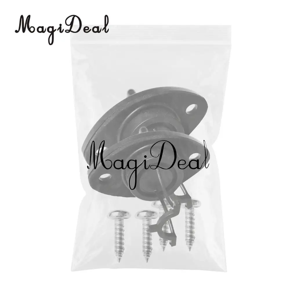 MagiDeal High Quality 1Pair Thread Drain Plug Bung With Screws for Dinghy Kayak Canoes Rowing Boat Surfing Water Sport Accessory