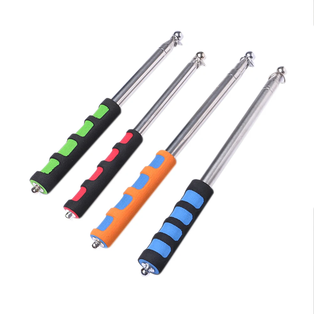 

Stainless Telescopic Flag Pole 1.2M Portable Extendable Telescopic Windsock Flag Pole Ferula Pointer Poles For Flags Windsock
