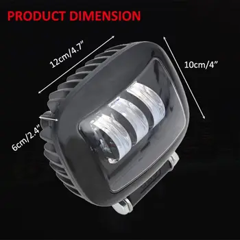 

New 6D Lens 5 Inch Round Square Led Work Light 12V For Car SUV Trucks 4x4 Offroad Motorcycle Auto Working Driving Lights qiang