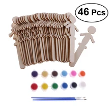 32 шт. людей корабль в форме палочки DIY деревянный торт топперы для свадьбы День рождения украшения