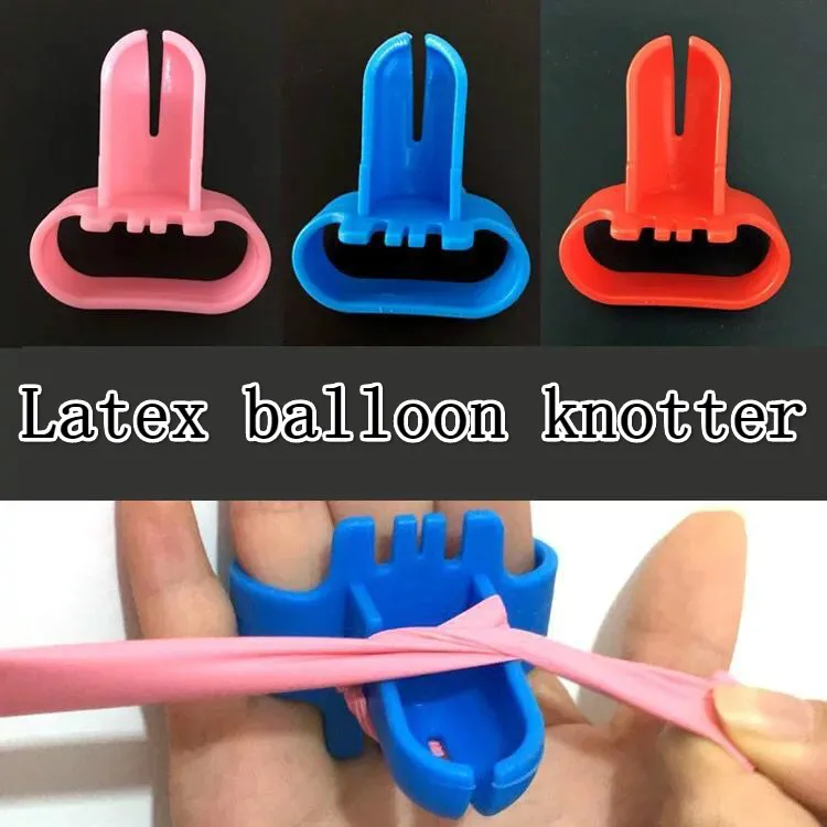 

1Pcs High quality Balloon knotter latex balloon fastener easily knot wedding party balloon accessories Color random