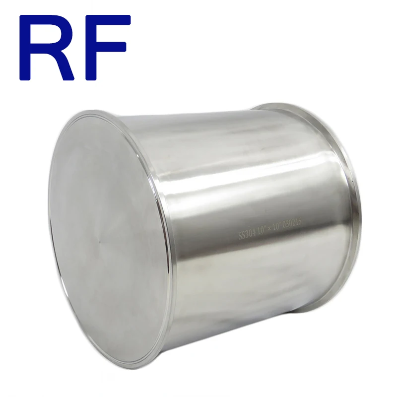 

RF 6"x6" Tri Clamp Spool With Bottom, SS304 Sanitary Stainless Steel BHO Closed Loop Extractor Spare Parts