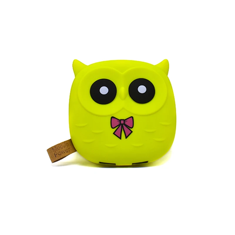 Portable Charger Cute Owl Cartoon Mini Power Bank 5000mAh For Xiaomi Power Charger External Battery Bank Dual USB Bobile Charger