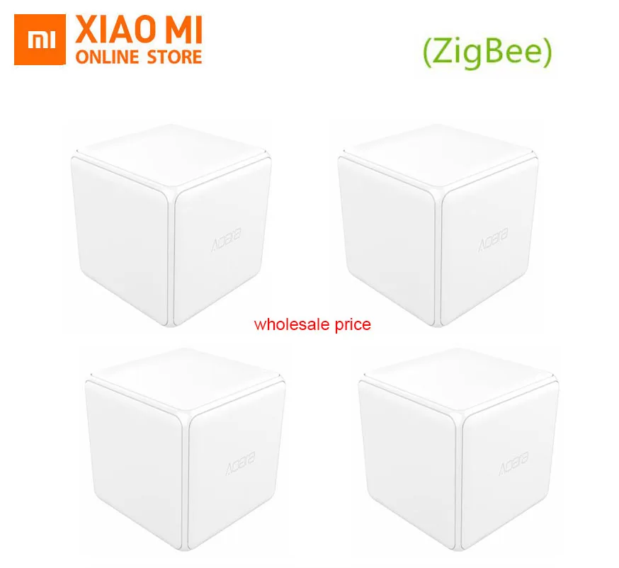

Xiaomi Mi Aqara Magic Cube Controller Zigbee Version Controlled by Six Actions For Smart Home Device work with mijia mi home app