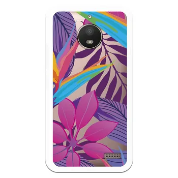 

Stand case costume drawing Leaves WP017 for Motorola Moto E4