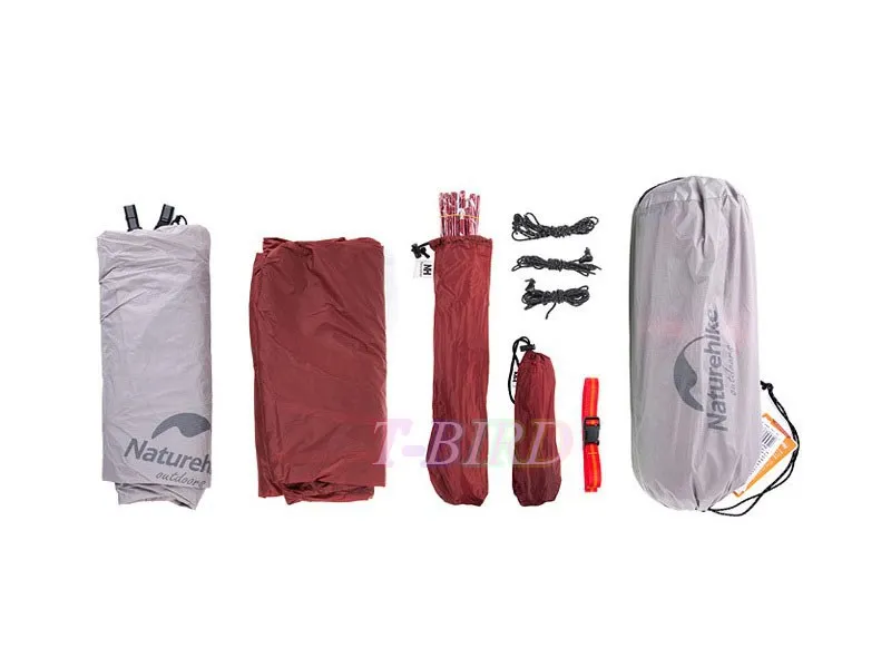 DHL Бесплатная доставка 2 человек NatureHike палатка 20D силиконовая ткань двухслойный