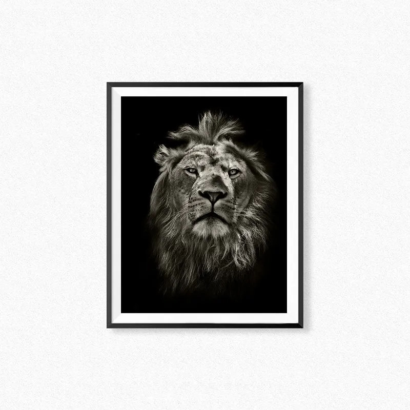 

Printed Lion Pictures Custom Art Print Poster Wall Picture Canvas Oil Painting Home Wall Decor Dropshipping Canvas Prints