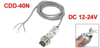 

CDD-40N DC 12V - 24V 40mA 4 Wire Type NPN NO + NC 40mm Detector Cylindrical Inductive Proximity Switch Sensor 1.2M Cable
