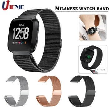 

For Fitbit Versa Watch Bracelet Band Milanese Loop Wrist Strap Replacement Wristband Stainless Steel Mesh Band for Fitbit Versa